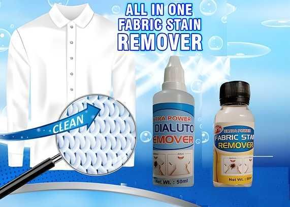 All in One Fabric Stain Remover 100ml (Pack of 2 Bottle 50ml Each). FREE SHIPPING!!!