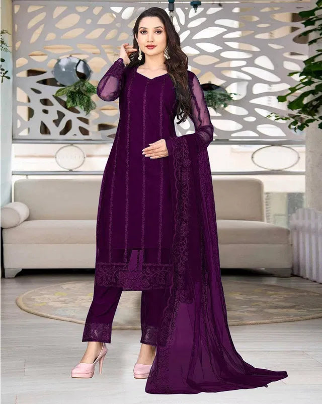 Kurta With Dupatta And Bottomwear